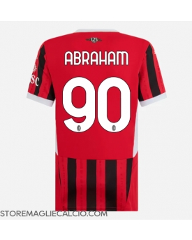 AC Milan Tammy Abraham #90 Maglia Gara Casa Repliche 2024-25 Donna Maniche Corte